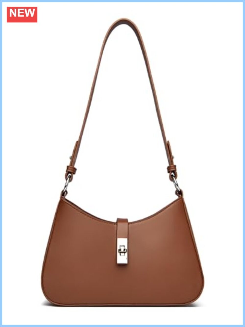 Vegan Leather Convertible Crossbody Shoulder Bag Adjustable Strap